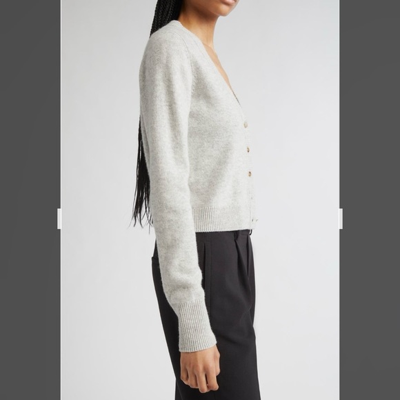 Vince Wool & Cashmere Cardigan in Med Heather Grey Size S - Picture 2 of 9